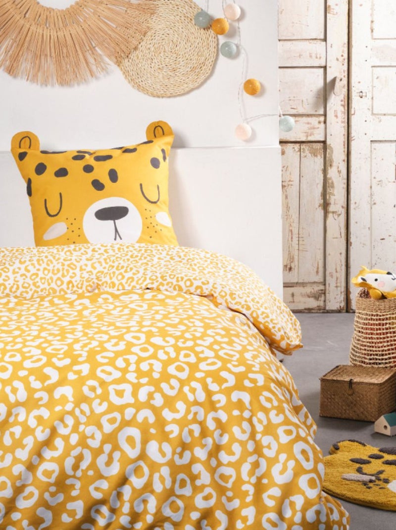 Housse de couette - Today - 100 % Coton 57 Fils/cm² Jaune - Kiabi
