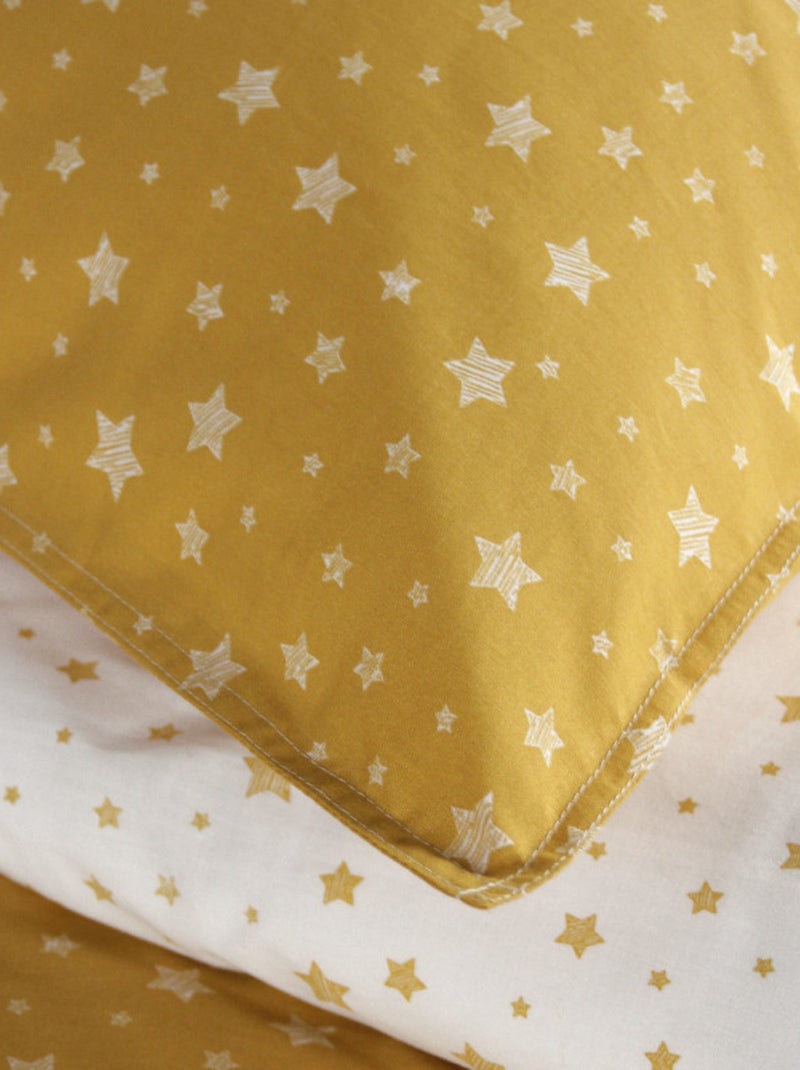 Housse de couette - Today - 100 % Coton 57 Fils/cm² Jaune - Kiabi
