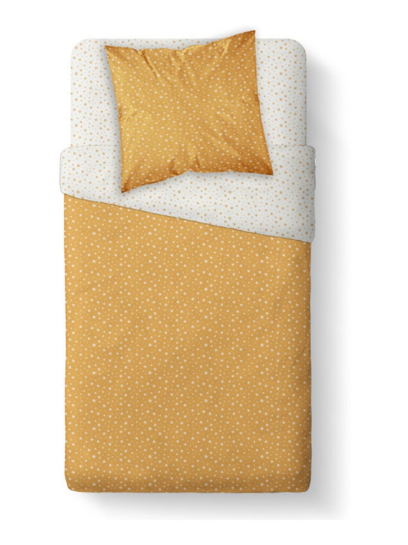 Housse de couette - Today - 100 % Coton 57 Fils/cm² Jaune - Kiabi