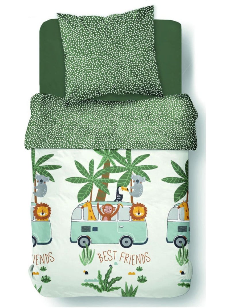 Housse de couette - Today - 100 % Coton 57 Fils/cm² Multicolore - Kiabi