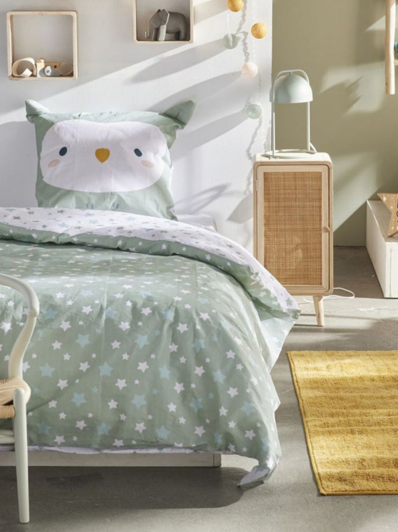 Housse de couette - Today - 100 % Coton 57 Fils/cm² Vert - Kiabi