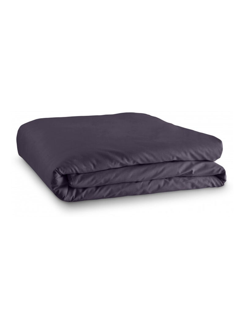 Housse de couette - Univers Décor - 100 % Coton 57 Fils/cm² Prune - Kiabi