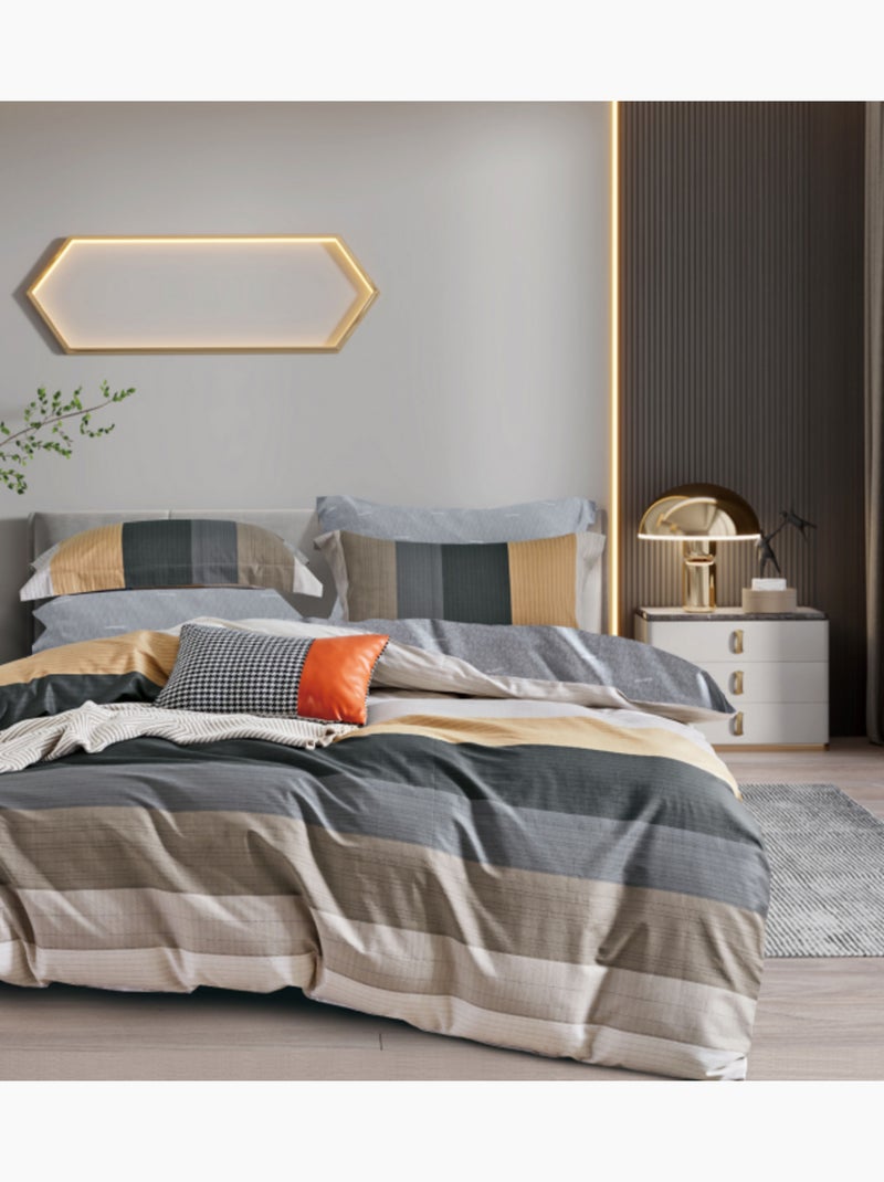Housse de couette - Univers Décor - 100% Coton peigné longues fibres Multicolore - Kiabi