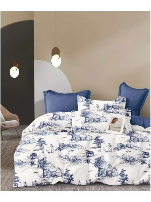 Housse de couette - Univers Décor - 100% Coton peigné longues fibres - Kiabi