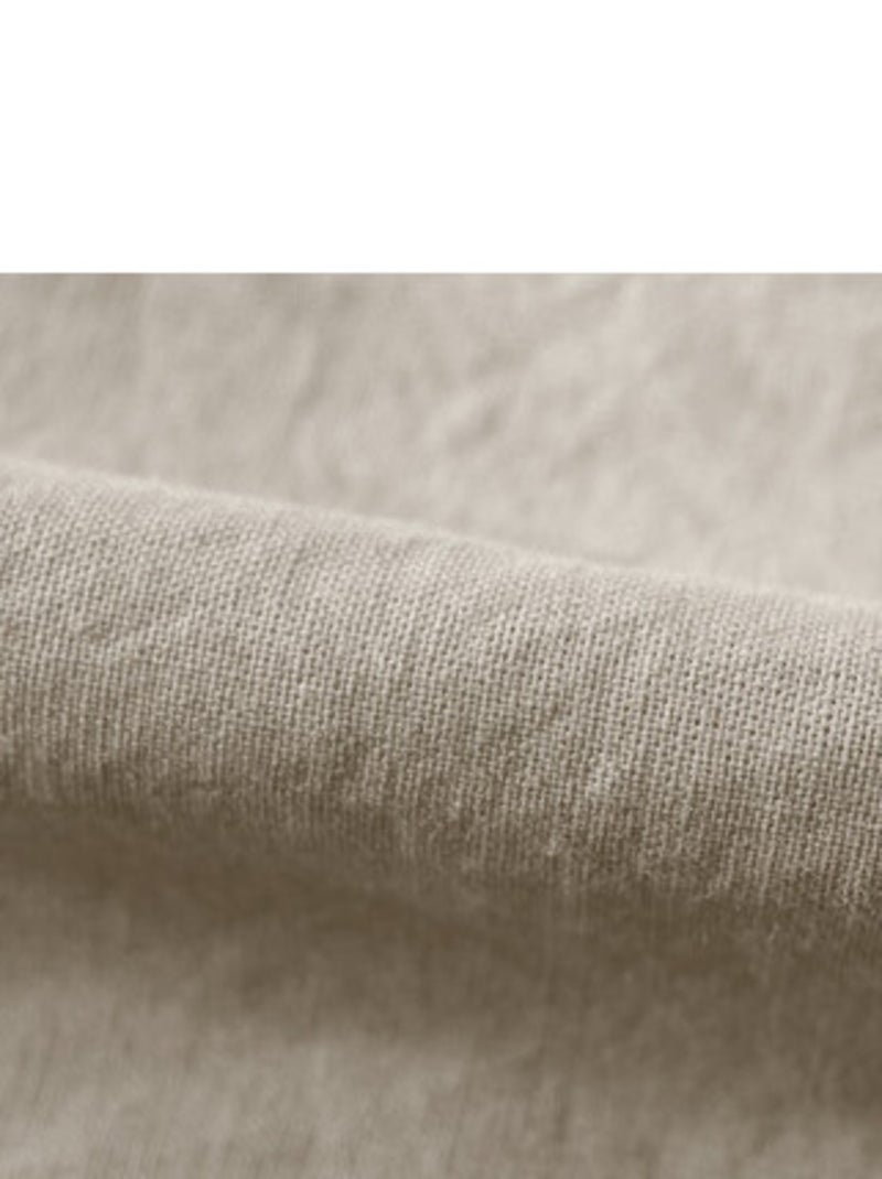 Housse de couette - Vent du Sud - 100 % coton lavé 63 fils/cm² Beige chiné - Kiabi