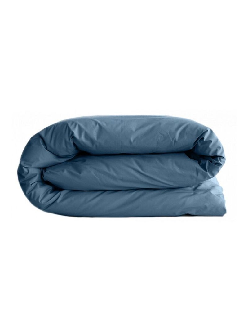 Housse de couette - Vent du Sud - 100% Coton peigné longues fibres Bleu marine - Kiabi