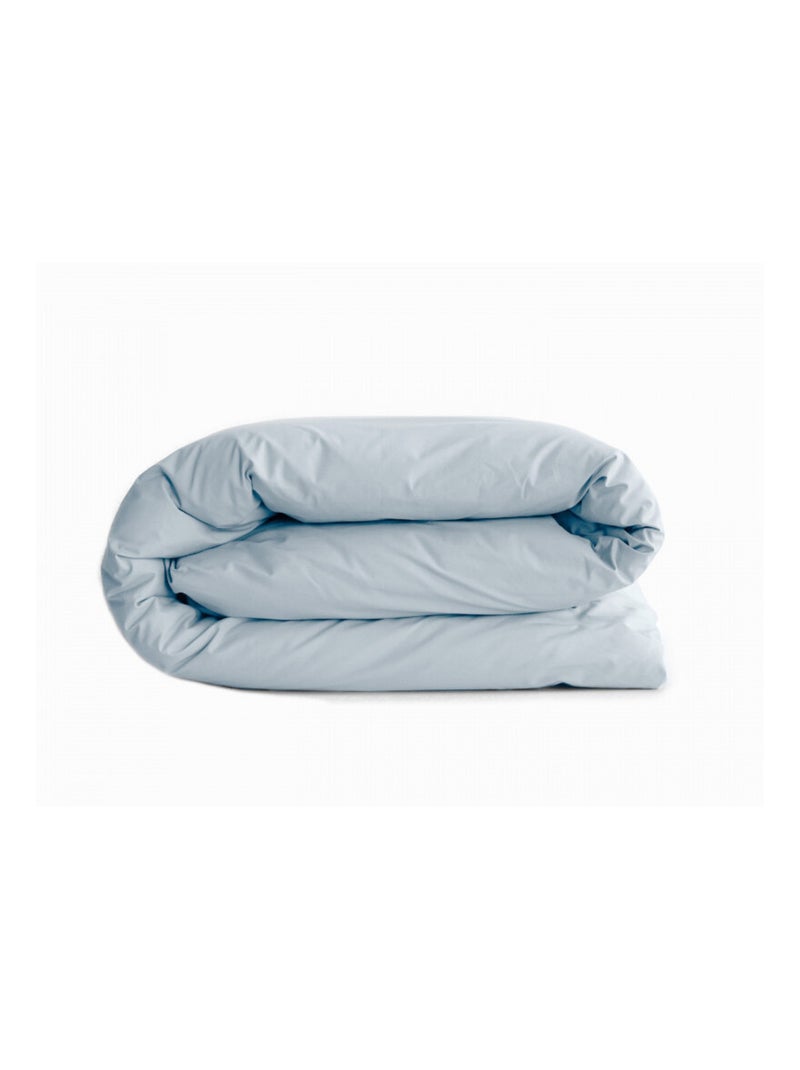Housse de couette - Vent du Sud - 100% Coton peigné longues fibres Bleu polaire - Kiabi