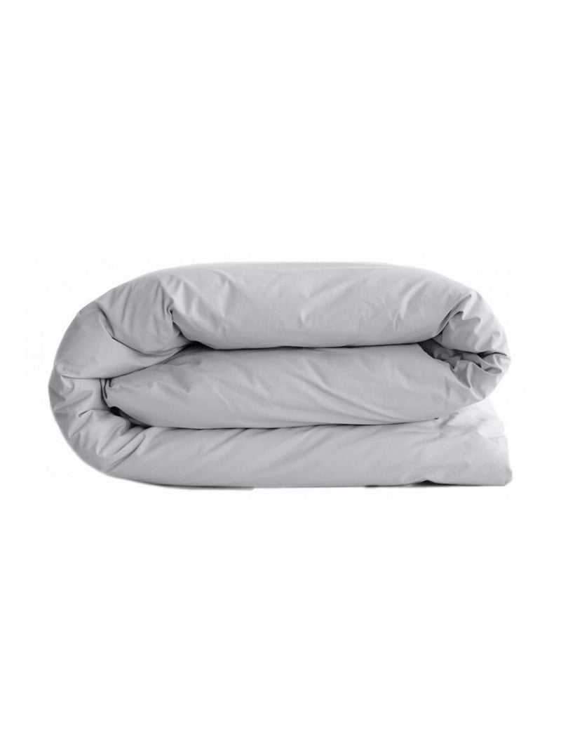 Housse de couette - Vent du Sud - 100% Coton peigné longues fibres Gris perle - Kiabi