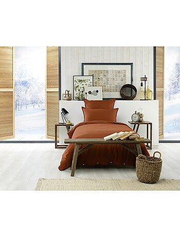 Housse de couette 1 personne - flanelle douce et chaude - candice