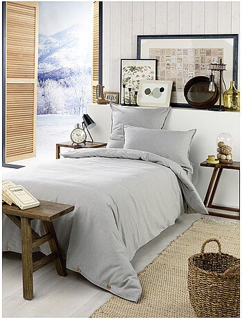 Housse de Couette 1 personne - Flanelle douche et chaude - Candice