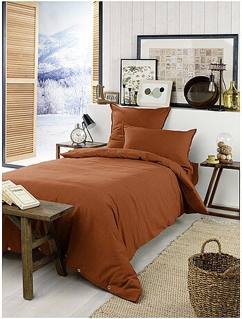 Housse de Couette 1 personne - Flanelle douche et chaude - Candice