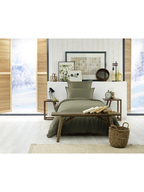 Housse de Couette 1 personne - Flanelle douche et chaude - Candice - Kiabi