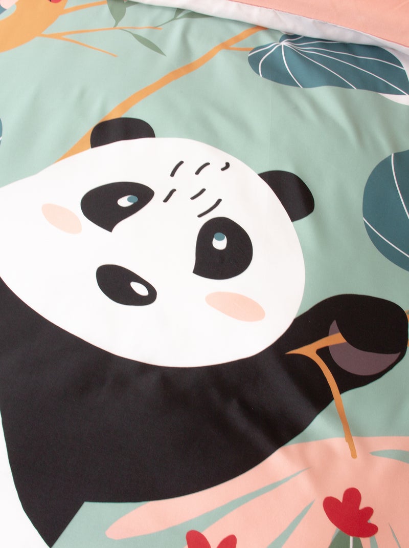 Housse de couette 1 personne (140 x 200 cm) Vert - Kiabi