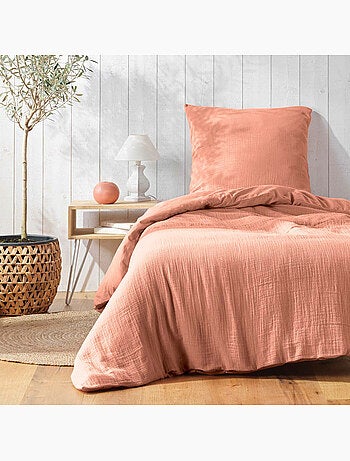 Housse de couette 1 personne gaze de coton 57 fils