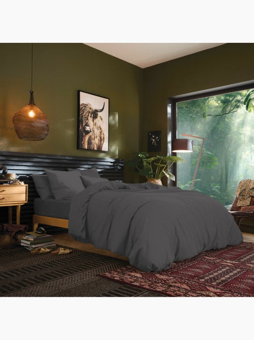 Housse de couette 1 place coton 57 fils - Kiabi