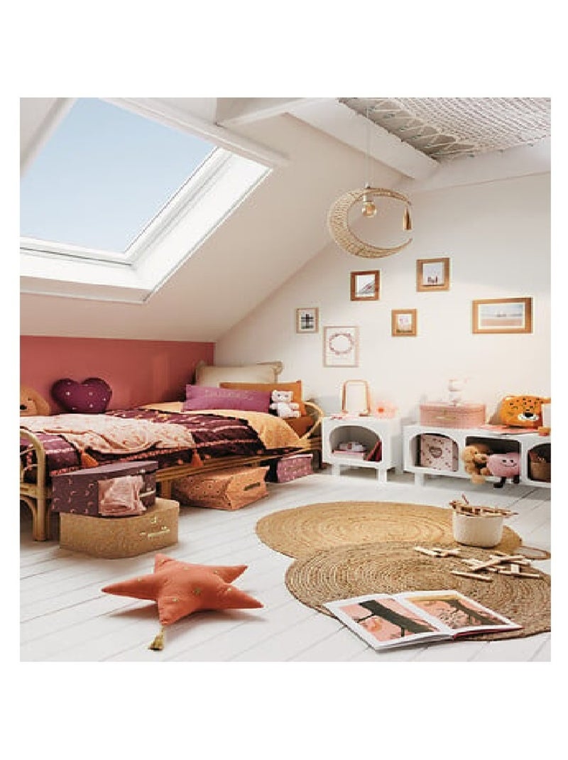 Housse de couette + 1 taie 140 x 200 cm Bella Marron - Kiabi