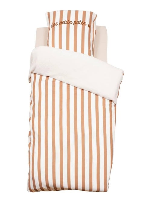 Housse de couette + 1 taie 140 x 200 cm bouclette - Kiabi