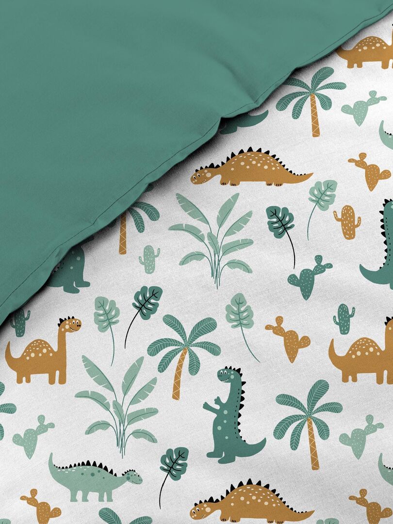 Parure Housse De Couette 200x200 Cm Dinosaure – 100% Coton Oeko-Tex Enfants