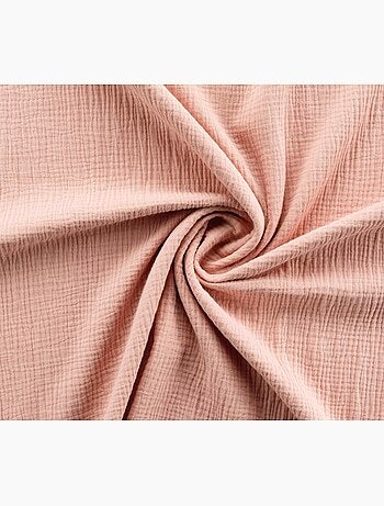 Housse de couette + 1 taie 140 x 200 cm en gaze de coton Rose