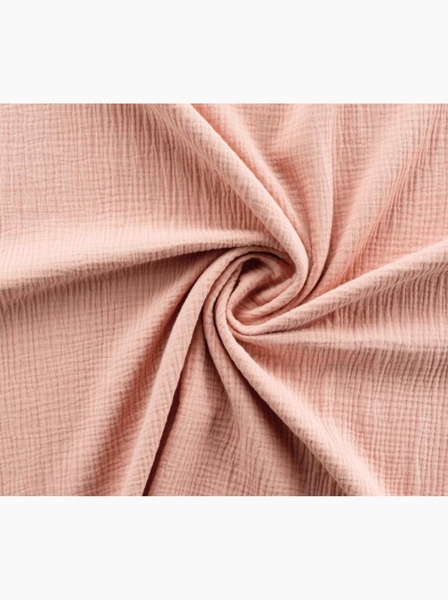 Housse de couette + 1 taie 140 x 200 cm en gaze de coton Rose - Kiabi Housse de couette + 1 taie 140 x 200 cm en gaze de coton Rose - Kiabi