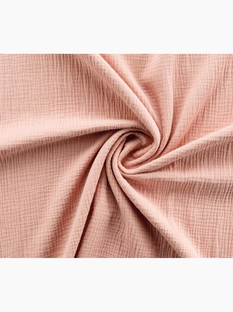 Housse de couette + 1 taie 140 x 200 cm en gaze de coton Rose Multicolore - Kiabi