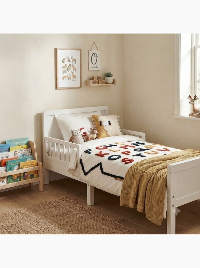 Housse de couette + 1 taie collection alphabet Beige - Kiabi