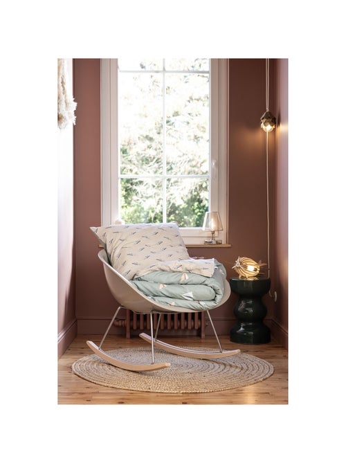 Housse de couette + 1 taie d’oreiller – Coton 57 fils – Petits Papiers - Kiabi Housse de couette + 1 taie d’oreiller – Coton 57 fils – Petits Papiers - Kiabi