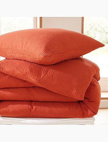 Housse de Couette + 1 Taie – Gaze de Coton – Avy