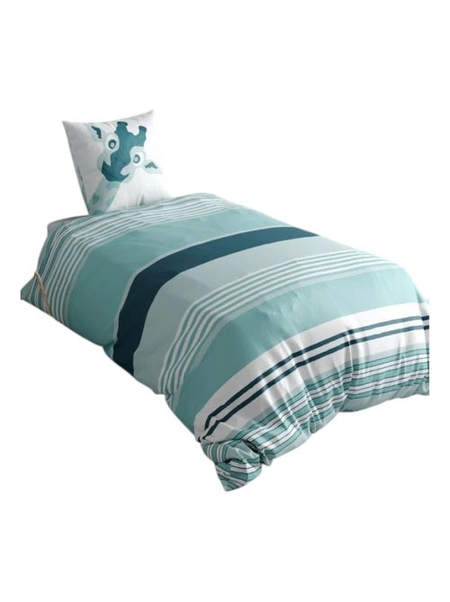 Housse de couette + 1 taie Jolie Girafe - Kiabi