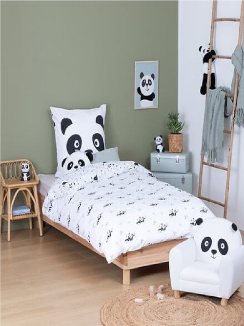 Housse de couette + 1 taie Panda - Kiabi