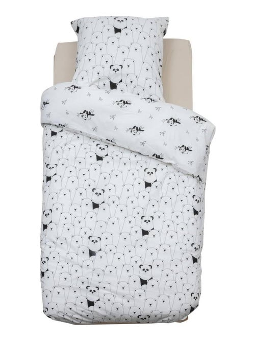 Housse de couette + 1 taie Panda - Kiabi