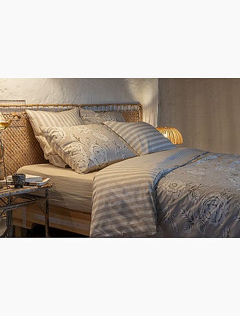 Housse de couette 100% coton 57 fils imprimé nora