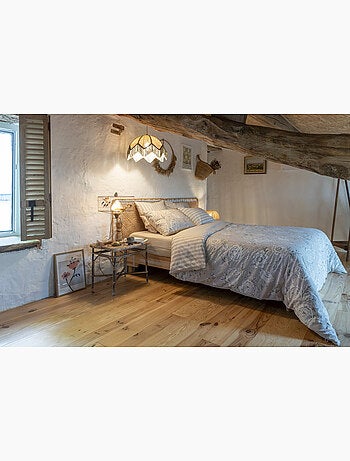 Housse de couette 100% coton 57 fils imprimé nora