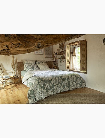 Housse de couette 100% coton 57 fils imprimé tamara
