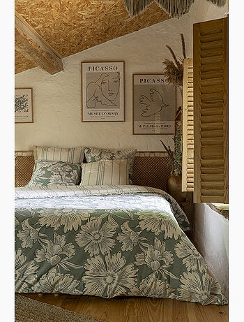 Housse de couette 100% coton 57 fils imprimé tamara
