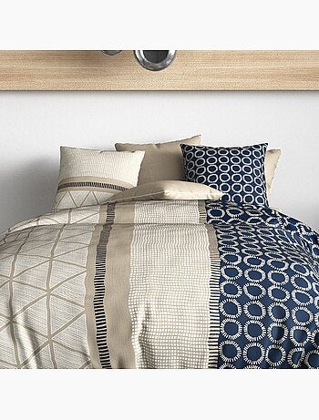 Housse de couette 100% coton 57 fils + taie(s) d'oreiller