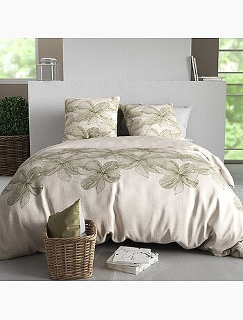 Housse de couette 100% coton 57 fils + taie(s) d'oreiller