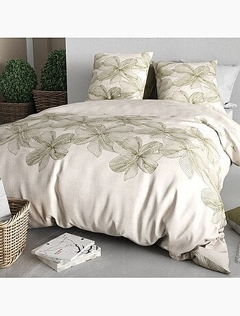 Housse de couette 100% coton 57 fils + taie(s) d'oreiller