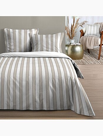 Housse de couette 100% coton 57 fils + taie(s) d'oreiller