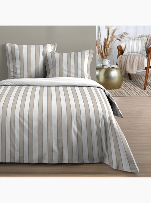 Housse de couette 100% coton 57 fils + taie(s) d'oreiller - Kiabi