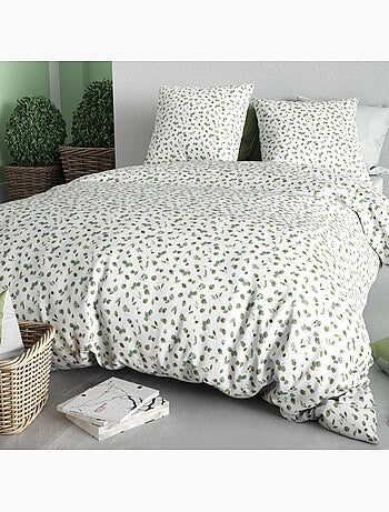 Housse de couette 100% coton 57 fils + taie(s) d'oreiller