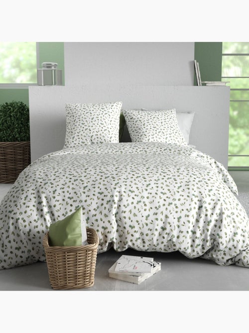 Housse de couette 100% coton 57 fils + taie(s) d'oreiller - Kiabi Housse de couette 100% coton 57 fils + taie(s) d'oreiller - Kiabi