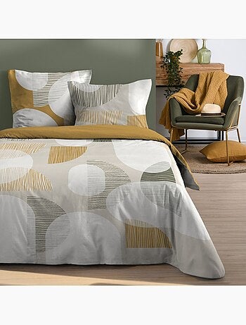Housse de couette 100% coton 57 fils + taie(s) d'oreiller