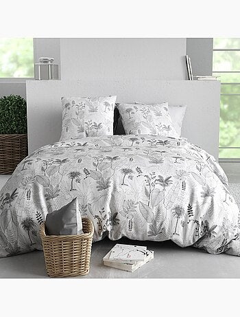 Housse de couette 100% coton 57 fils + taie(s) d'oreiller