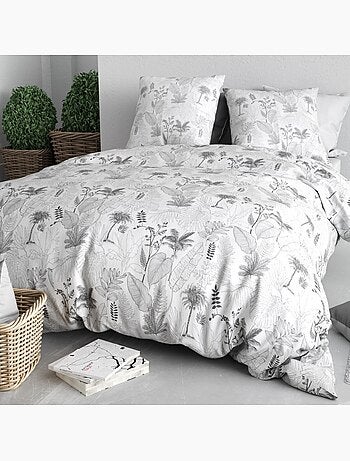 Housse de couette 100% coton 57 fils + taie(s) d'oreiller