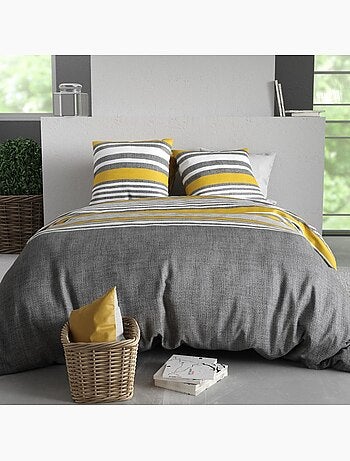 Housse de couette 100% coton 57 fils + taie(s) d'oreiller