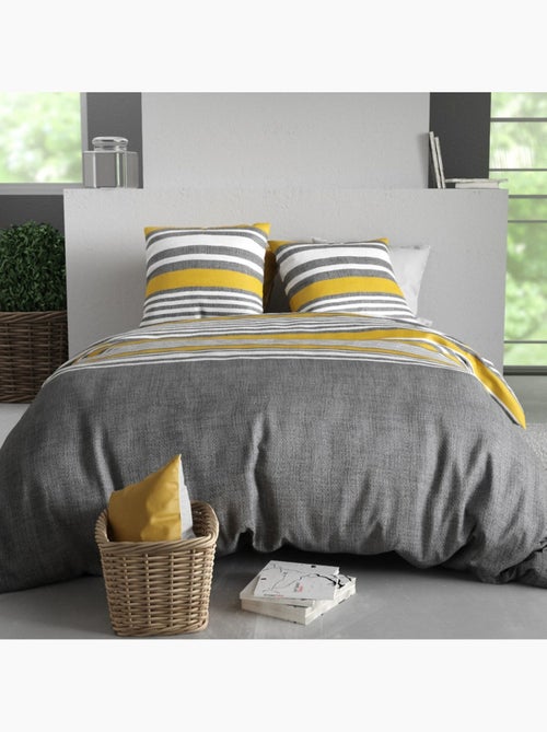 Housse de couette 100% coton 57 fils + taie(s) d'oreiller - Kiabi