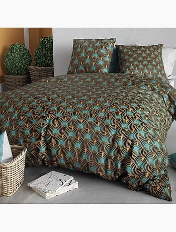 Housse de couette 100% coton 57 fils + taie(s) d'oreiller