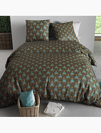 Housse de couette 100% coton 57 fils + taie(s) d'oreiller