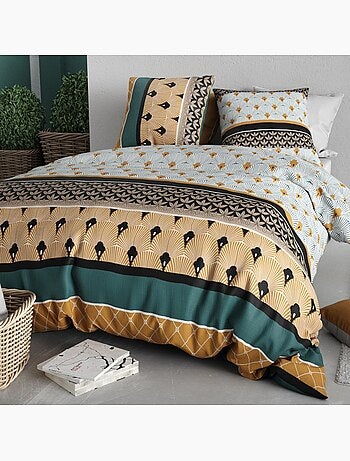 Housse de couette 100% coton 57 fils + taie(s) d'oreiller